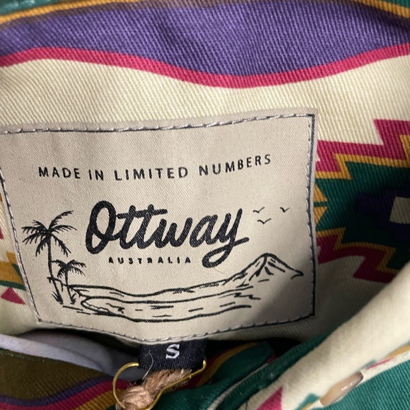 Ottway Southwestern Aztec Print Button-Up Shirt - Picture 3 of 4